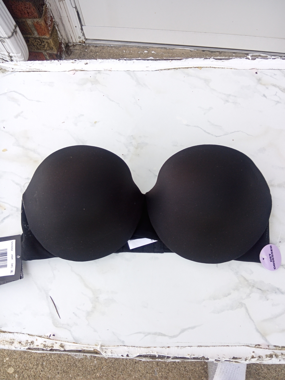 Maidenform Black Strapless Molded Bandeau Bra